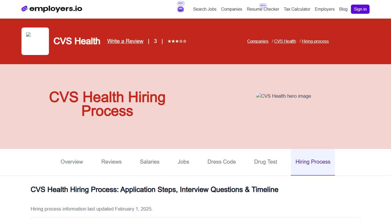 CVS Health Hiring Process 2026: Application Steps, Interview Questions & Timeline